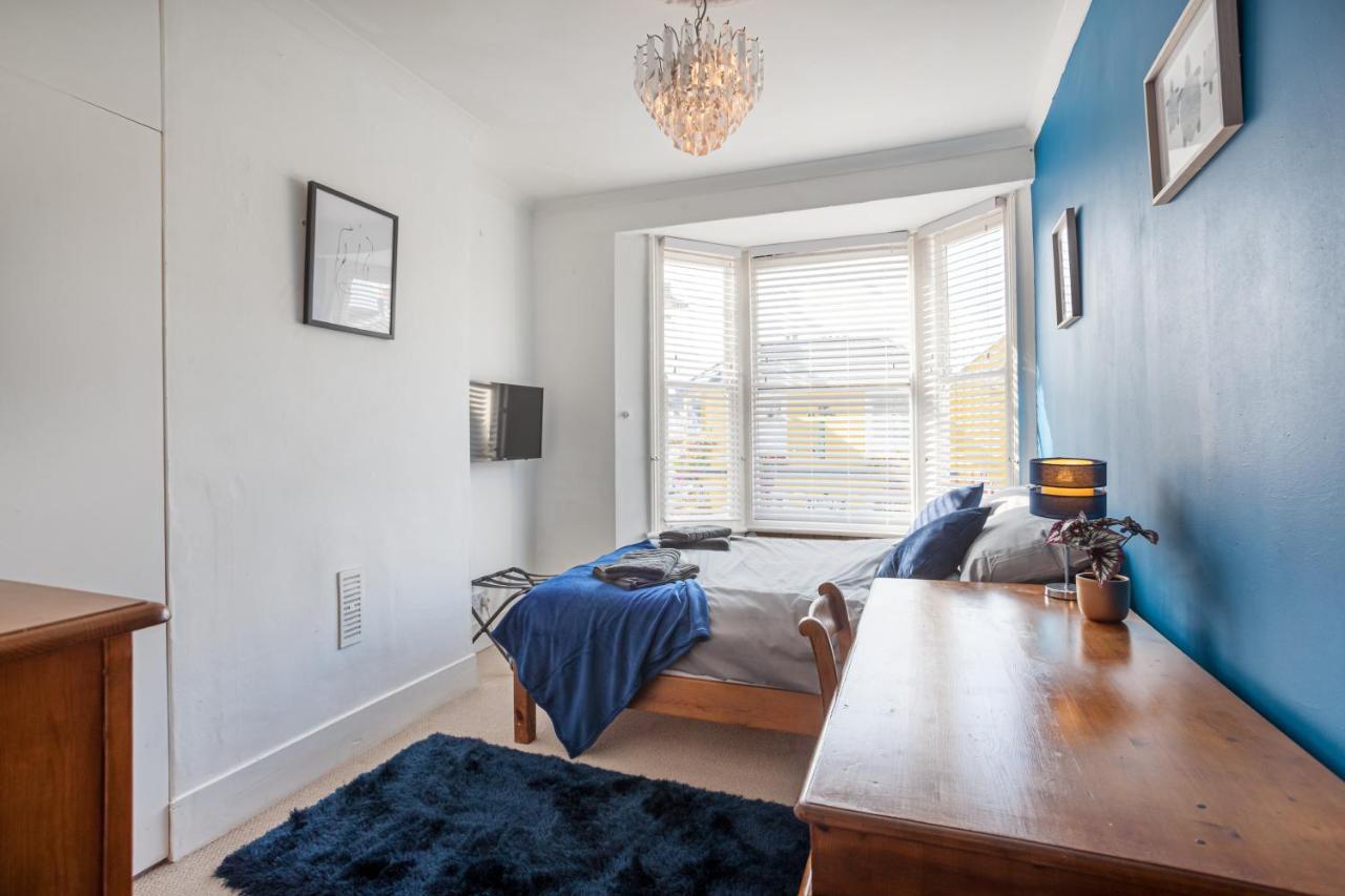 King Bd, Spacious 4Bd Victorian In Hove, 5 Mins From Beach! Villa Luaran gambar